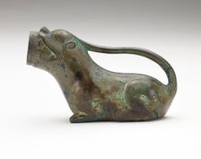 Pitcher in the form of an animal, Han dynasty, 206 BCE-220 CE. Creator: Unknown