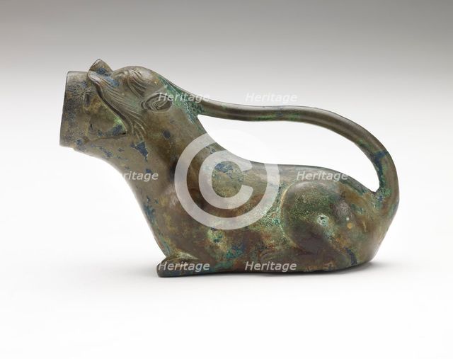 Pitcher in the form of an animal, Han dynasty, 206 BCE-220 CE. Creator: Unknown.