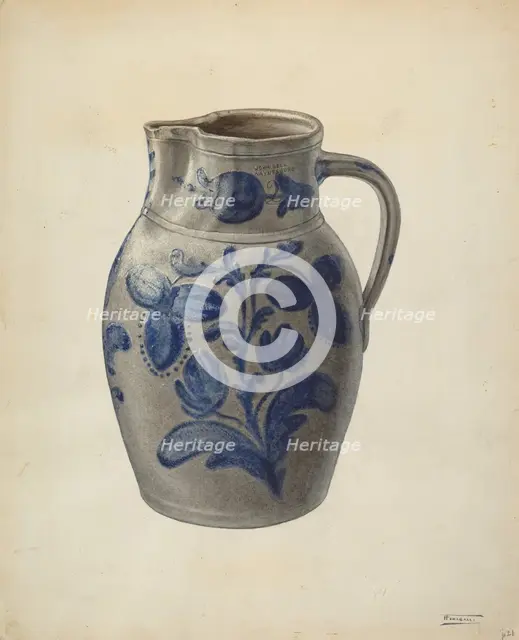 Pitcher, probably 1937/1938. Creator: Frank Fumagalli.