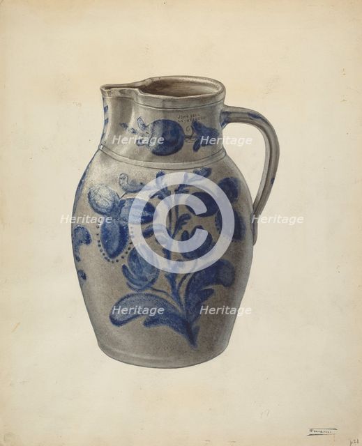 Pitcher, probably 1937/1938. Creator: Frank Fumagalli.