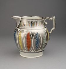 Pitcher, Staffordshire, 1810/20. Creator: Staffordshire Potteries