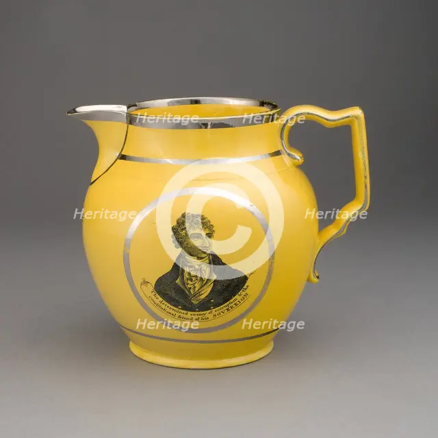 Pitcher, Staffordshire, 1810/20. Creator: Staffordshire Potteries.