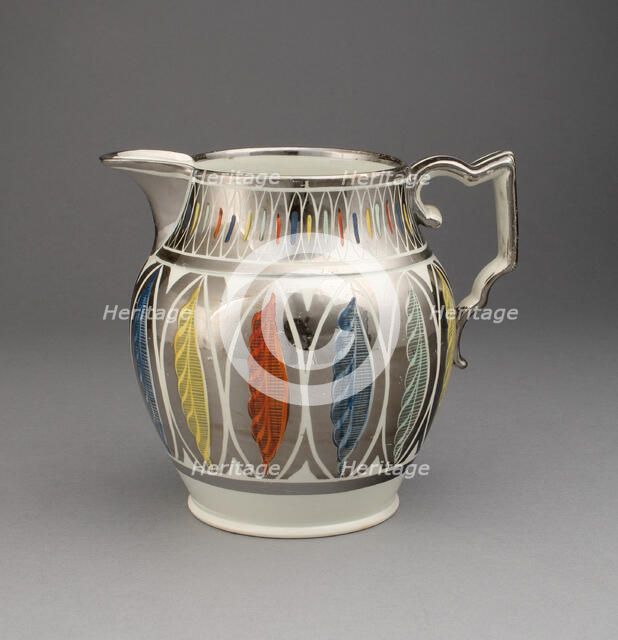 Pitcher, Staffordshire, 1810/20. Creator: Staffordshire Potteries.