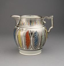 Pitcher, Staffordshire, 1810/20. Creator: Staffordshire Potteries