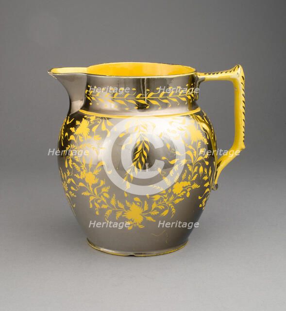 Pitcher, Staffordshire, 1810/20. Creator: Staffordshire Potteries.