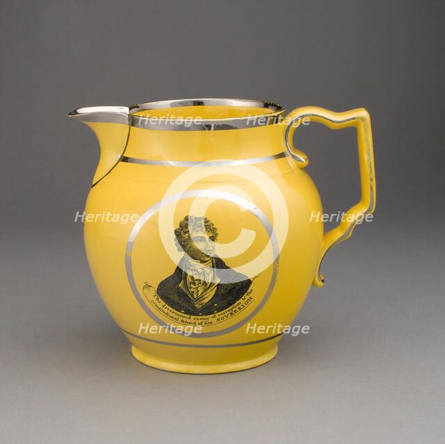 Pitcher, Staffordshire, 1810/20. Creator: Staffordshire Potteries.