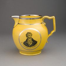 Pitcher, Staffordshire, 1810/20. Creator: Staffordshire Potteries