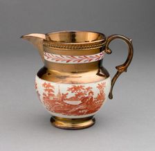 Pitcher, Staffordshire, 1810/20. Creator: Staffordshire Potteries