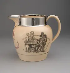 Pitcher, Staffordshire, 1814. Creator: Staffordshire Potteries