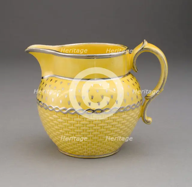 Pitcher, Staffordshire, 1820/30. Creator: Staffordshire Potteries.