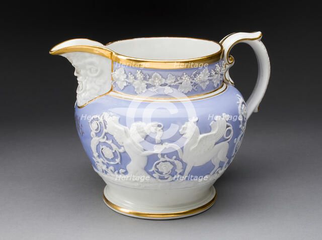 Pitcher, Staffordshire, c. 1840. Creator: Staffordshire Potteries.