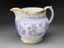 Pitcher, Staffordshire, c. 1840. Creator: Staffordshire Potteries