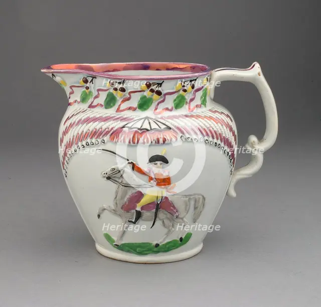 Pitcher, Staffordshire, c. 1815. Creator: Staffordshire Potteries.