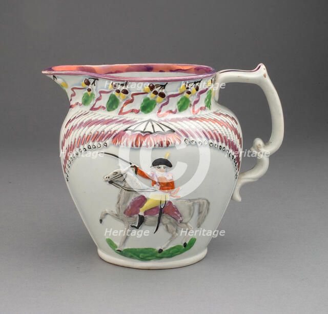 Pitcher, Staffordshire, c. 1815. Creator: Staffordshire Potteries.
