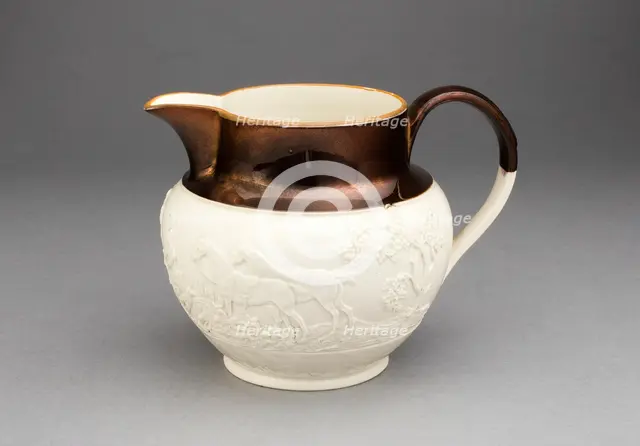 Pitcher, Staffordshire, c. 1830. Creator: Staffordshire Potteries.