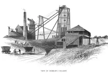 Pithead at Hebburn Colliery, Newcastle-upon-Tyne area, 1860. Creator: Unknown