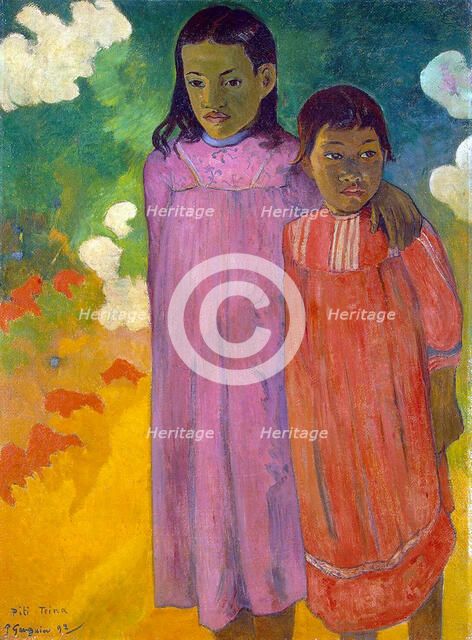 'Piti Tiena', (Two Sisters), 1892.  Artist: Paul Gauguin