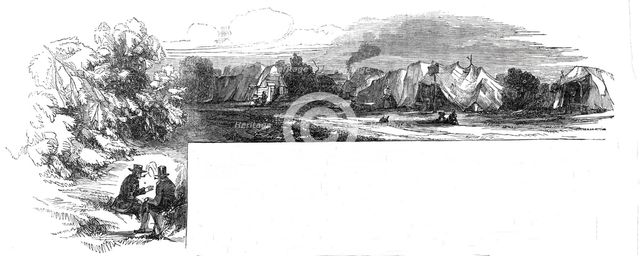 Pitmen encamped, (in Northumberland and Durham), 1844. Creator: Unknown.