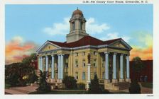 Pitt County court house, Greenville, North Carolina, USA, 1940