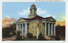 Pitt County court house, Greenville, North Carolina, USA, 1940