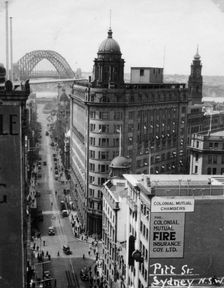 Pitt Street, Sydney, New South Wales, Australia, 1945