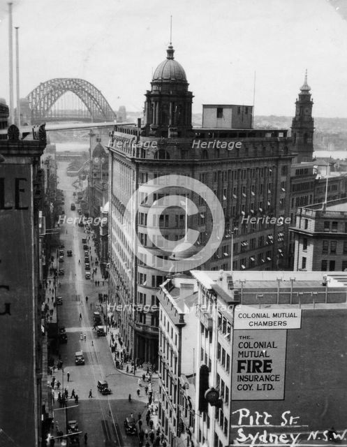 Pitt Street, Sydney, New South Wales, Australia, 1945. Artist: Unknown