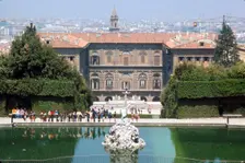 Pitti Palace and the Boboli Gardens in August, Florence, Italy, c20th century