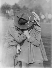 Pittsburgh soldier's good - by, between c1915 and c1920. Creator: Bain News Service