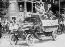 Pittsburgh Strike [1919 strikers demonstrating in car], 1919. Creator: Bain News Service