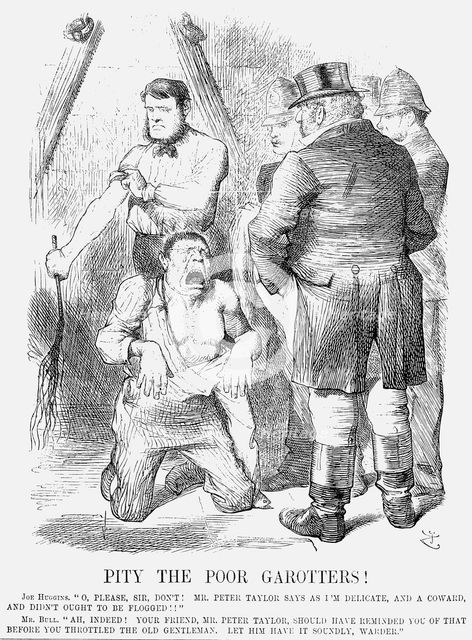 'Pity the Poor Garotters!', 1872. Creator: Unknown.