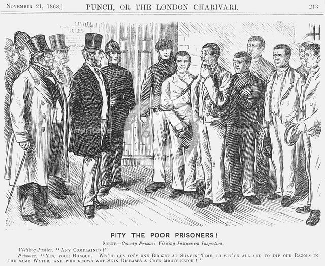 'Pity The Poor Prisoners?', 1868. Creator: Charles Samuel Keene.