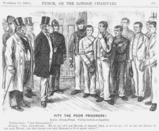 Pity The Poor Prisoners? 1868. Creator: Charles Samuel Keene