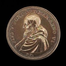 Pius V (Michele Ghislieri, 1504-1572), Pope 1566 [obverse], 1572. Creator: Gian Federigo Bonzagna