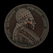 Pius VII (Barnaba Chiaramonti, 1742-1823), Pope 1800 [obverse], 1822/1823. Creator: Giuseppe Cerbara