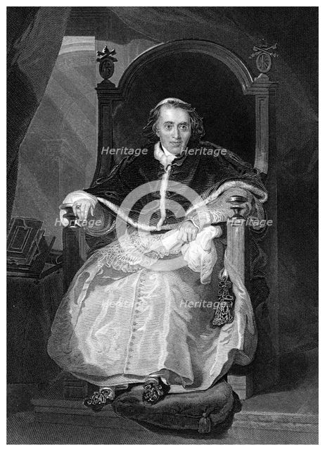 'Pius VII, the Roman Pontiff'.Artist: James Gardner