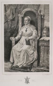 Pius IX, (1792-1878), Italian pope (1846-1878), 1852. Creator: Julio Donón