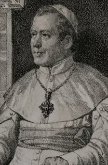 Pius IX, (1792-1878), Italian pope (1846-1878), 1852. Detail. Creator: Julio Donón