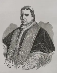 Pius IX, (1792-1878), Italian pope (1846-1878), born Giovanni Maria Mastai Ferretti, 1871. Creator: Unknown