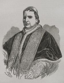 Pius IX, (1792-1878), Italian pope (1846-1878), born Giovanni Maria Mastai Ferretti, 1871. Creator: Unknown