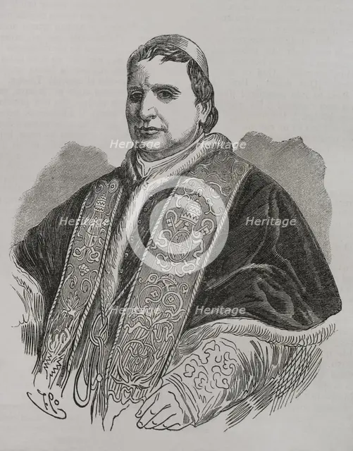 Pius IX, (1792-1878), Italian pope (1846-1878), born Giovanni Maria Mastai Ferretti, 1871.  Creator: Unknown.