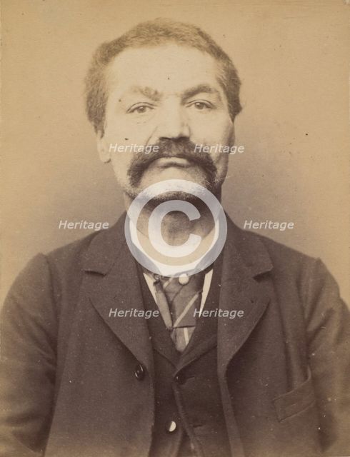 Pivier. Alexandre. 53 ans, né à Rochevan (Savoie). Tailleur d'habits. Anarchiste. 7/3/94., 1894. Creator: Alphonse Bertillon.