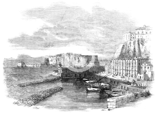 Pizzofalcone and Castello dell'Uovo, at Naples, 1857. Creator: Unknown.