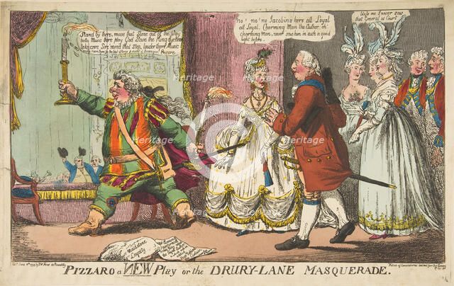 Pizzaro a New Play or the Drury-Lane Masquerade, June 11, 1799. Creator: Unknown.