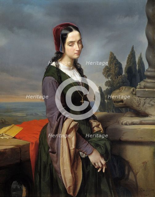 Pia de' Tolomei, 1846. Creator: Sala, Eliseo (1813-1879).