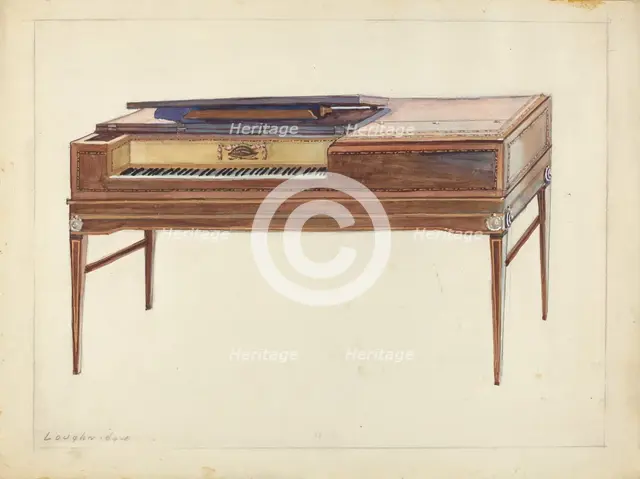 Piano, 1935/1942. Creator: George Loughridge.