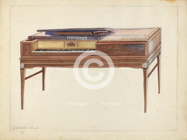 Piano, 1935/1942. Creator: George Loughridge.