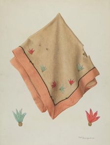 Piano Cover, c. 1940. Creator: Carl Buergerniss