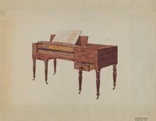 Piano, c. 1939. Creator: Virginia Kennady