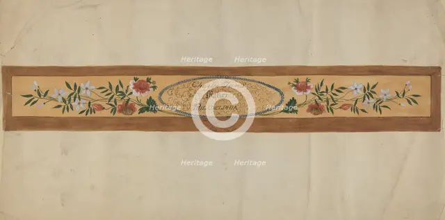 Piano Decoration, c. 1936. Creator: Eva Wilson.