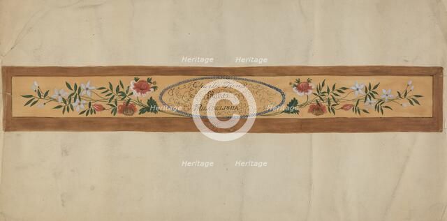 Piano Decoration, c. 1936. Creator: Eva Wilson.